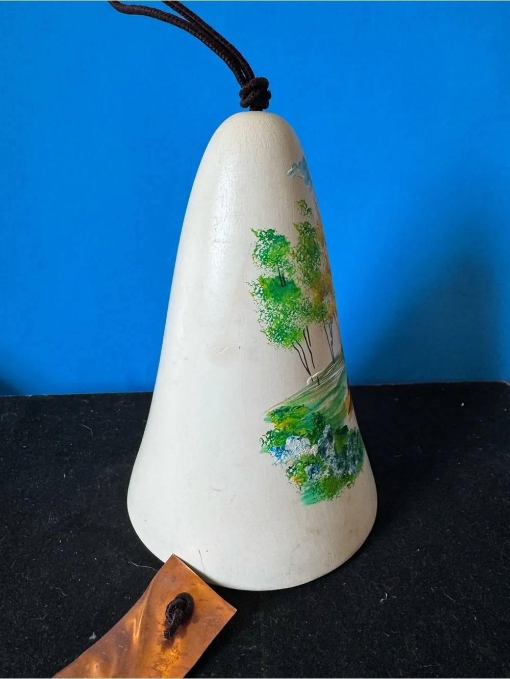 Vintage 1970 Dobe of Arizona ceramic wind chime bell